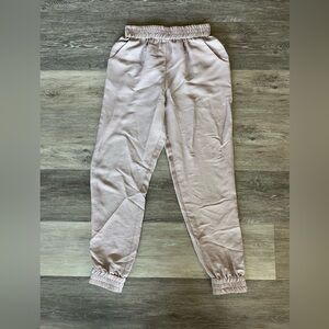 JAYGODFREY Blush Pink Striped Pants Joggers NWOT Size 0